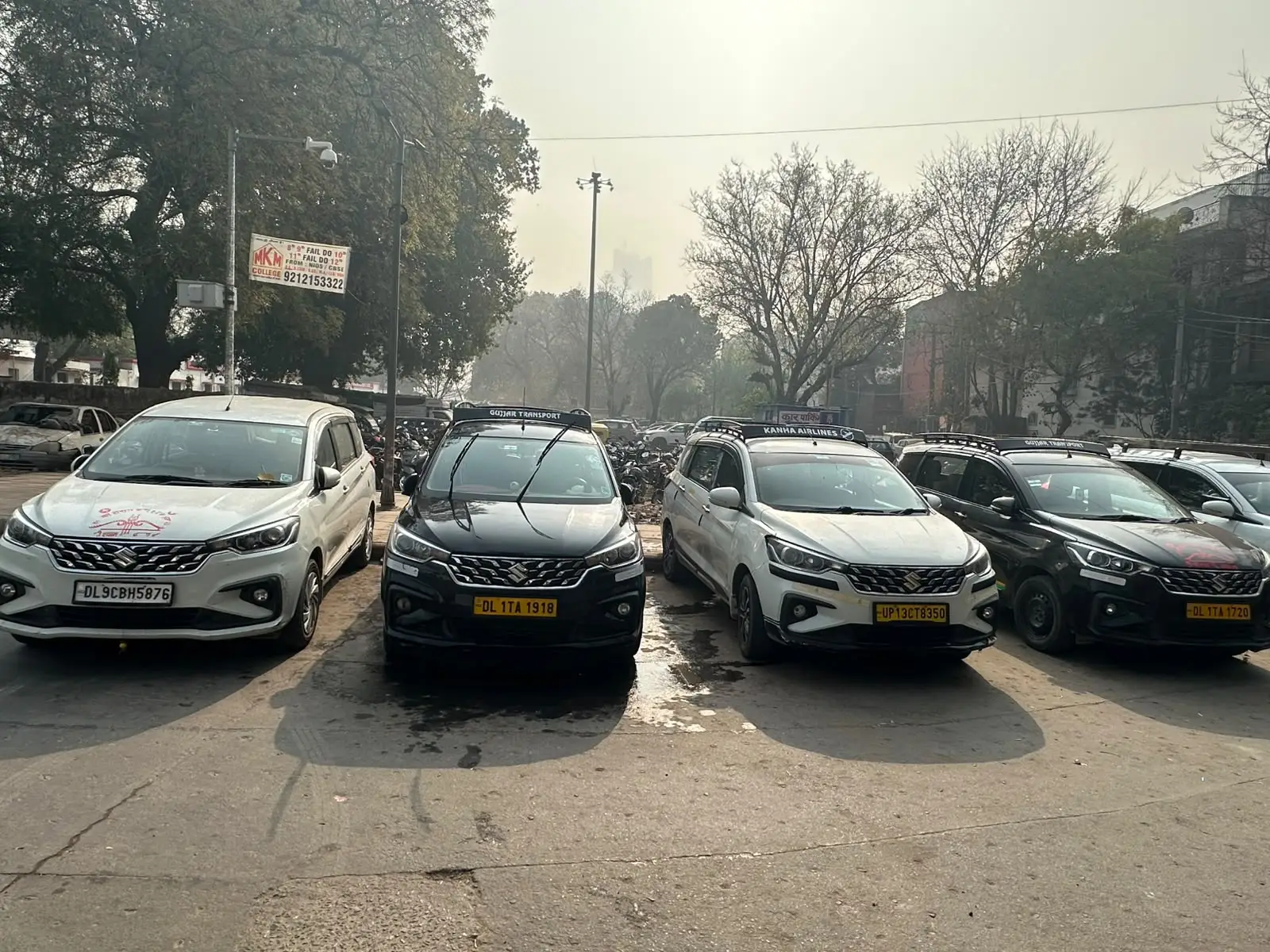 Taxi ready for an outstation journey
